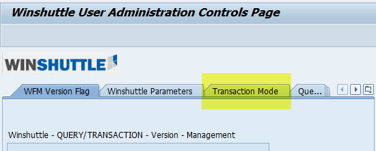 transaction mode tab