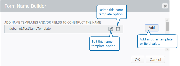 Screenshot: Formularnamen-Generator