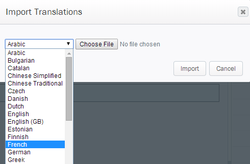Importar traducciones