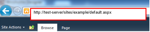 Browser URL Field