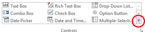 InfoPath - Controls - More button
