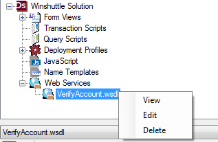 10.6 Edit Web Service