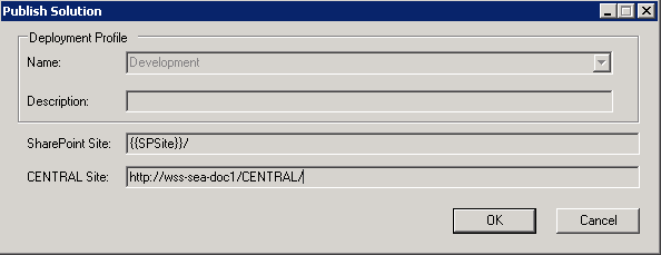 publish solution