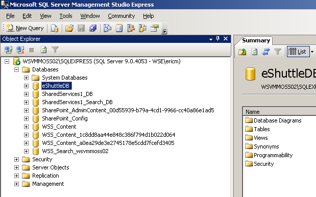 SQL Server Studio abgeschnitten