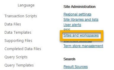 Screenshot der Websites und Arbeitsbereiche