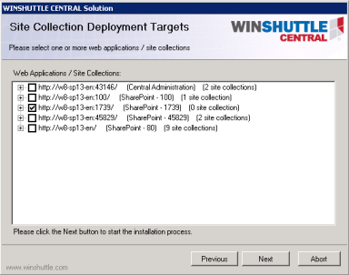 Site Collection Deployment Target