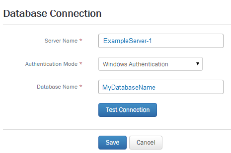 Foundationv v11 database connection screen