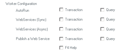 Select Server Worker install options Server Worker configuration options screen