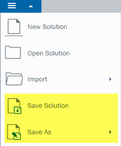 Capture d’écran Enregistrer la solution