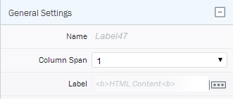 Paramètres généraux HTML de Composer