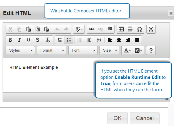 Éditeur HTML de Composer