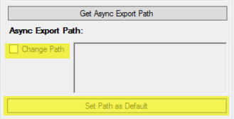 Obtention du chemin d’exportation asynchrone