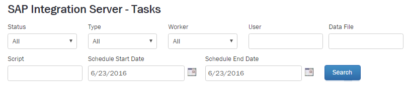 Capture d’écran Infrastructure SAP Integration Server