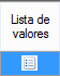 JE, icono de selección de la lista de valores