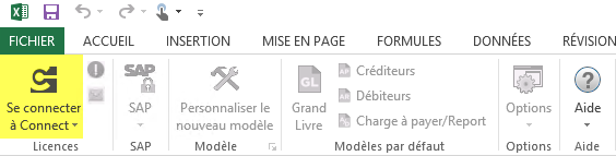bouton de connexion à connect