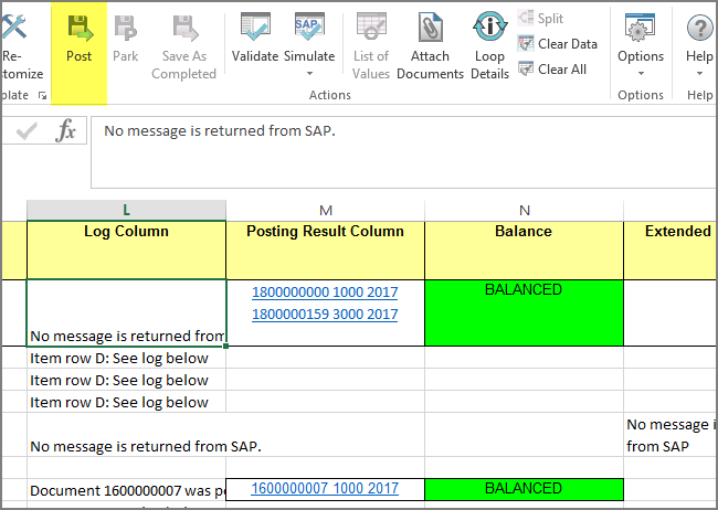 post button with document links