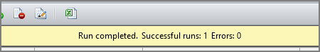 run completed message