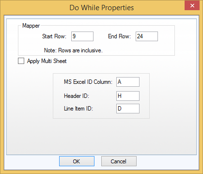 do while loop properties box