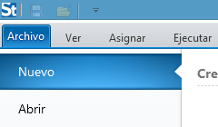 archivo pestaña nuevo