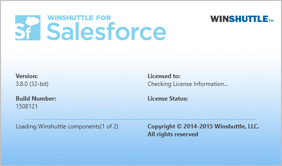 Studio for Salesforce splash screen