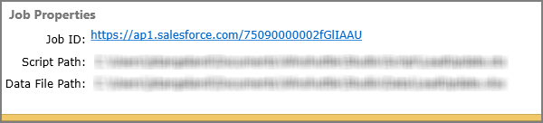 job id link under job properties