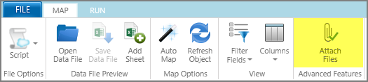 attach files buton