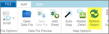 refresh object button