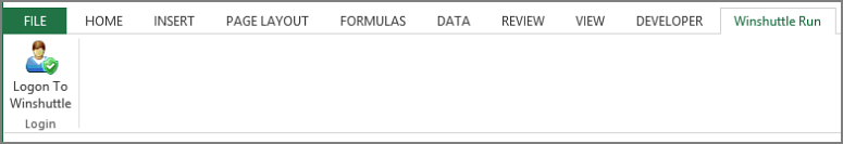 botón de inicio de sesión en winshuttle