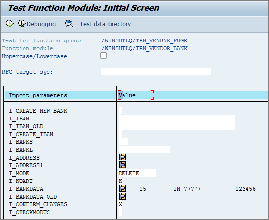test function module