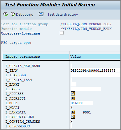 test function module