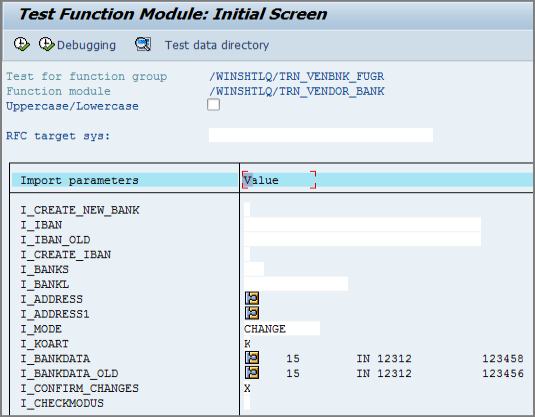test function module