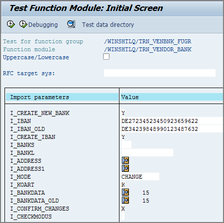 test function module