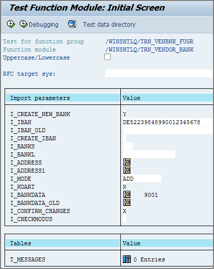 test function module