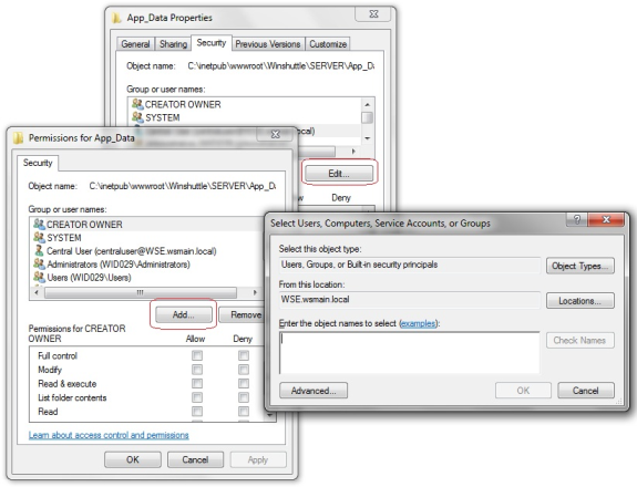 assign access rights graphic