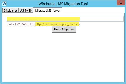 LMS Migration Utility LMS Migration Utility screenshot