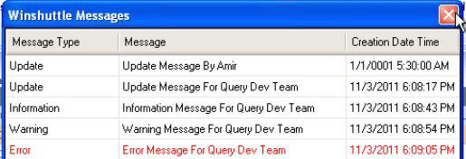 Connect message box