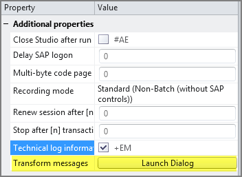 launch dialog button