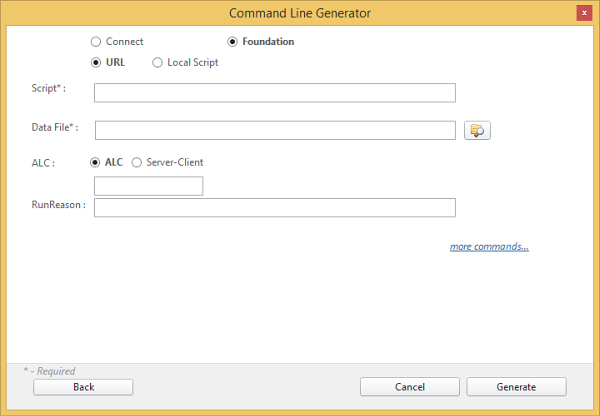 command line options