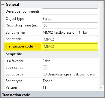 taper le code de transaction dans la case code de transaction