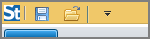 save button at top left of screen