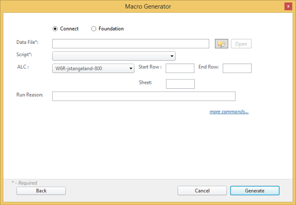 macro options