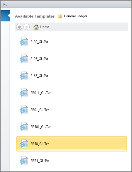 t codes listed under available templates