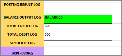 balanced message in balance output log