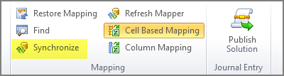 synchronize command in mapping group