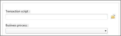 browse button to the right of transaction script box
