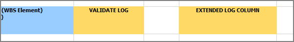 validate log extended log column